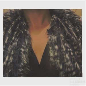 Anne Klein faux fur vest